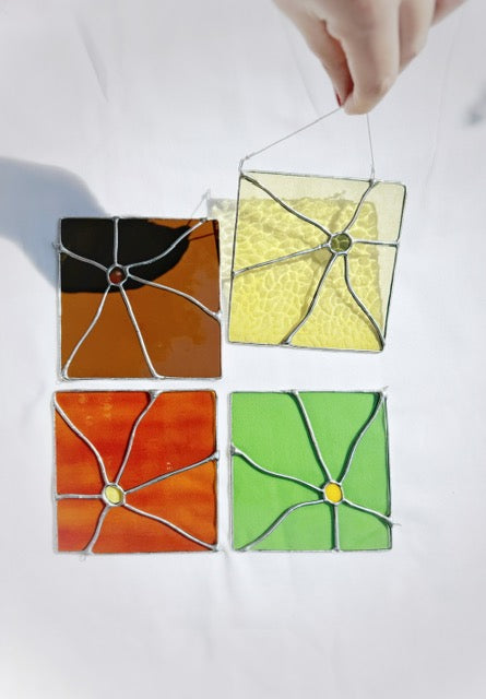 MIMOZA DÉCO - STAINED GLASS - statement sun catcher - Ready to ship