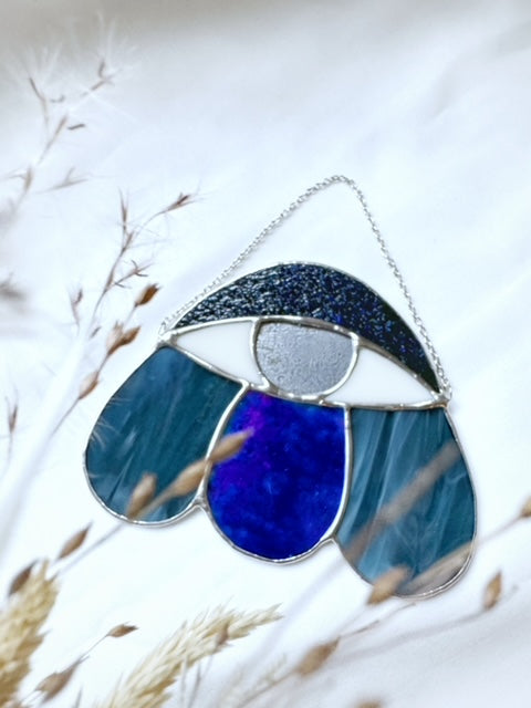 MINI FLOWER EYE - STAINED GLASS - statement pieces - Ready to ship