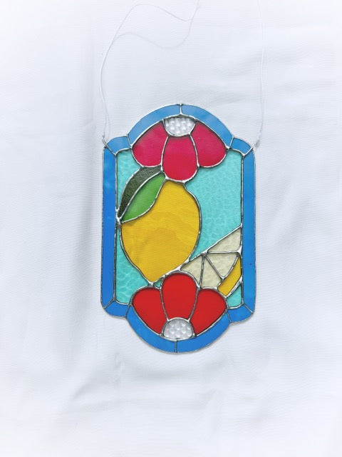 STICKY FRUITY LEMON - STAINED GLASS - statement pieces - Ready to ship