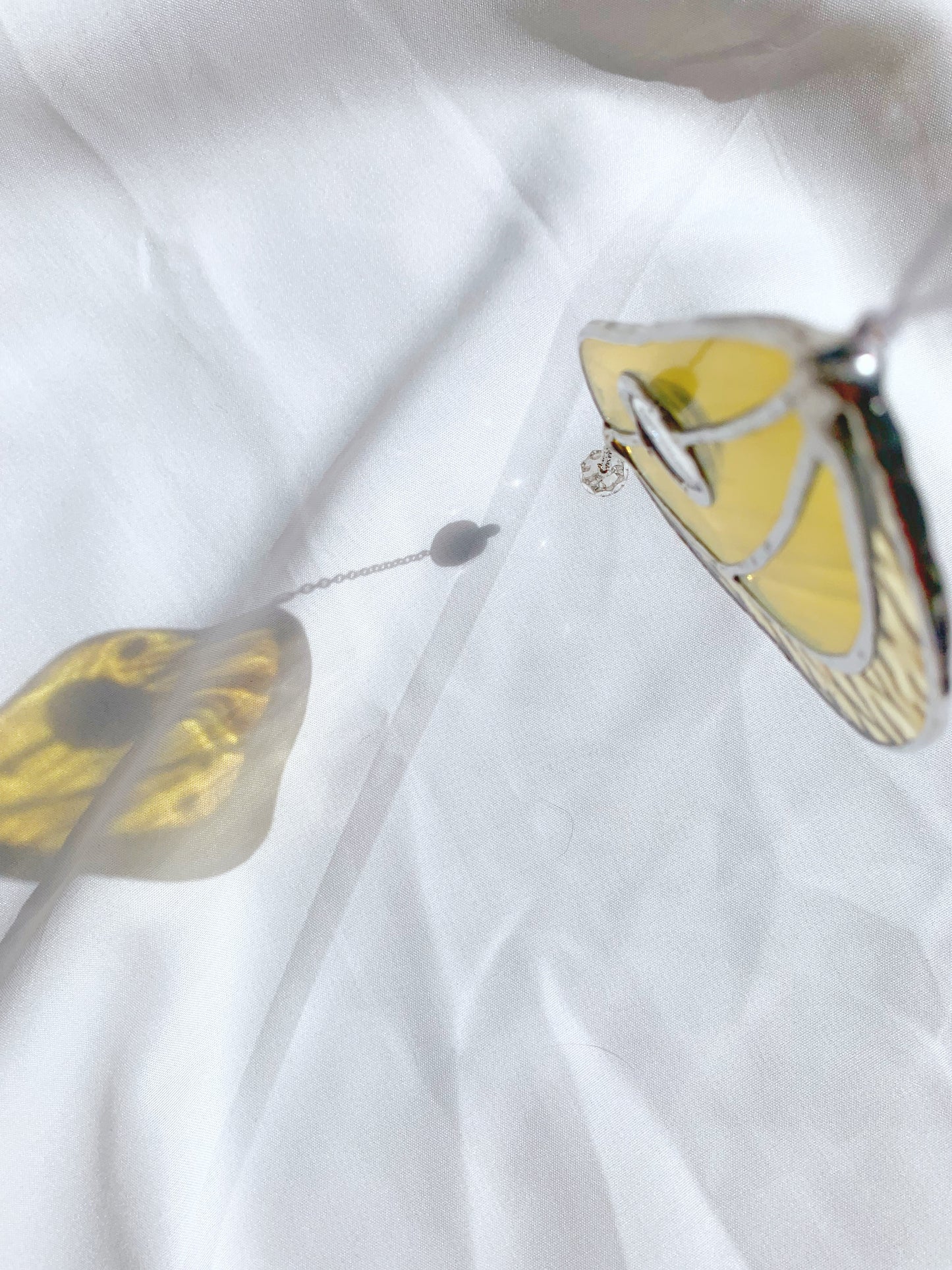 BUTTERFLY WING - STAINED GLASS - statement sun catcher - Ready to ship