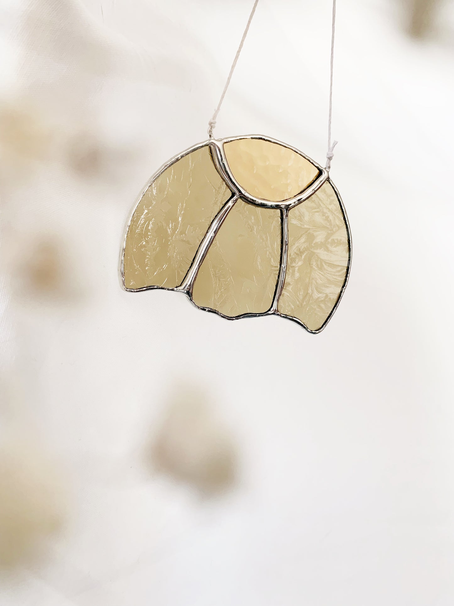 FEUILLE DE GINKGO - SUNCATCHER EN VITRAIL - Fait sur commande