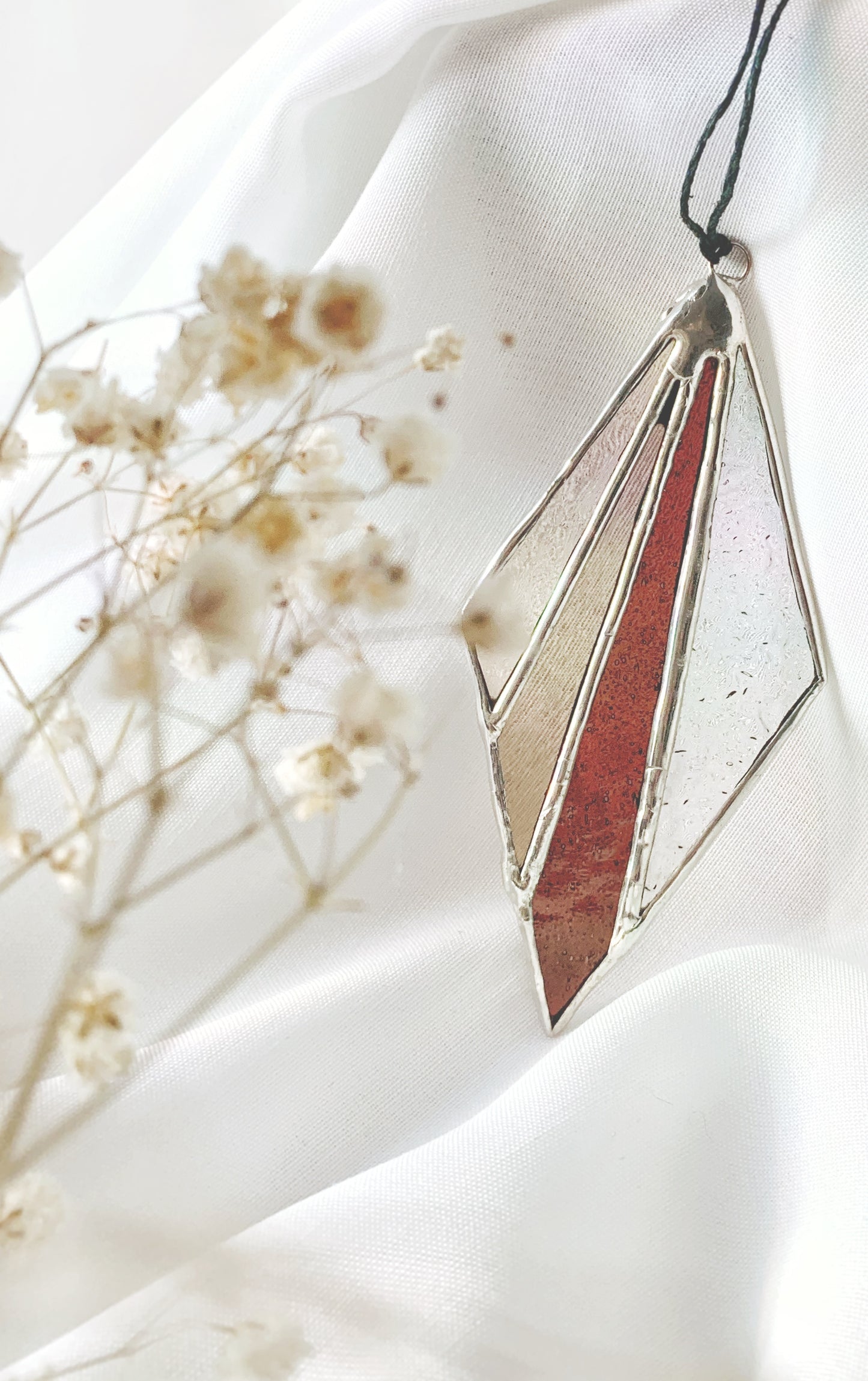 MODEST DIAMOND - STAINED GLASS SUNCATCHER - Made to order